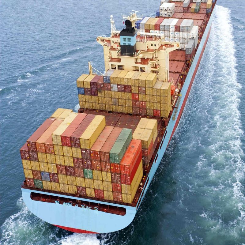Conteneur international porte-à-porte de voiture embarquant l'alimentation en air exprès de DHL de Chine en Lettonie Argentine